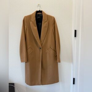 Women's Zara Tan Coat. Size XS